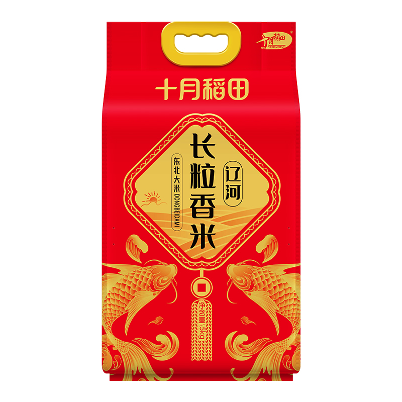 十月稻田辽河长粒香米5KG