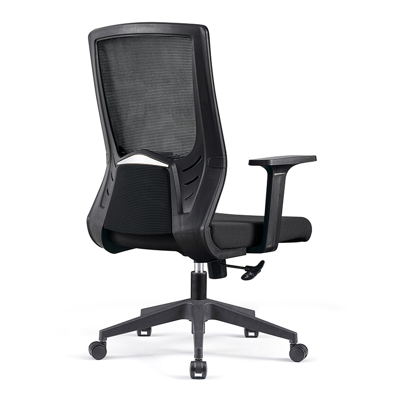 初嘉 CJ-7049办公椅转椅电脑椅网布学习椅中背职员椅 黑框高清大图