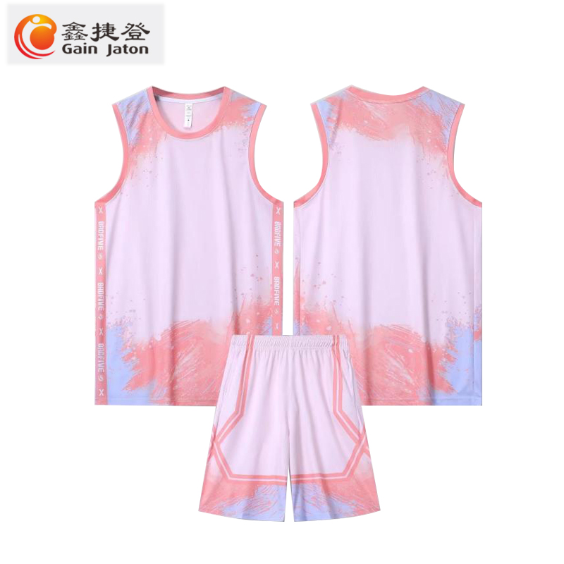 鑫捷登 可定制透气速干篮球服套装AGRY-WDL048 套高清大图