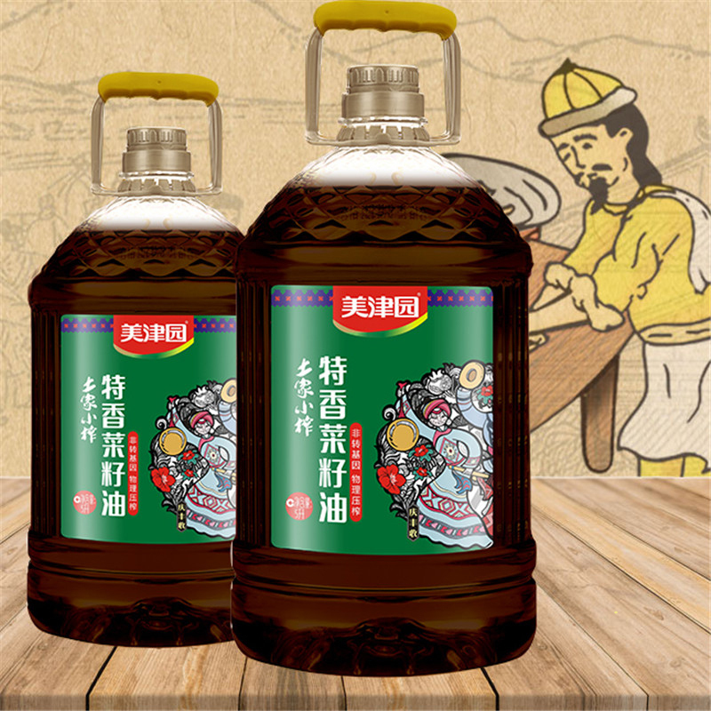 美津园土家小榨特香菜籽油食用油