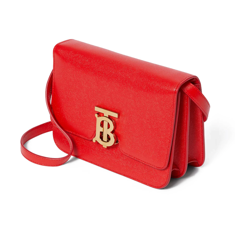 预订 BURBERRY 博柏利 女包 小号 TB LOGO 斜挎包 单肩包8019339 金扣