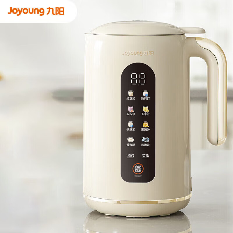 九阳(Joyoung) DJ10X-D370 豆浆机 1L榨汁机料理机 彩屏触控破壁免滤预约时间