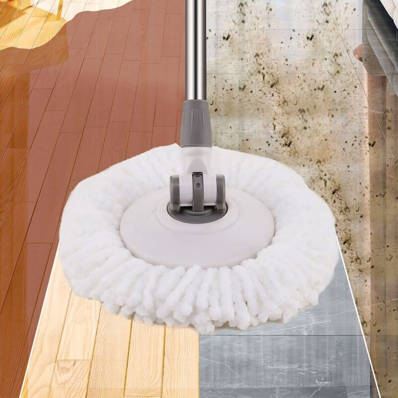 全格旋转拖把套装带桶/(2片装)高清大图