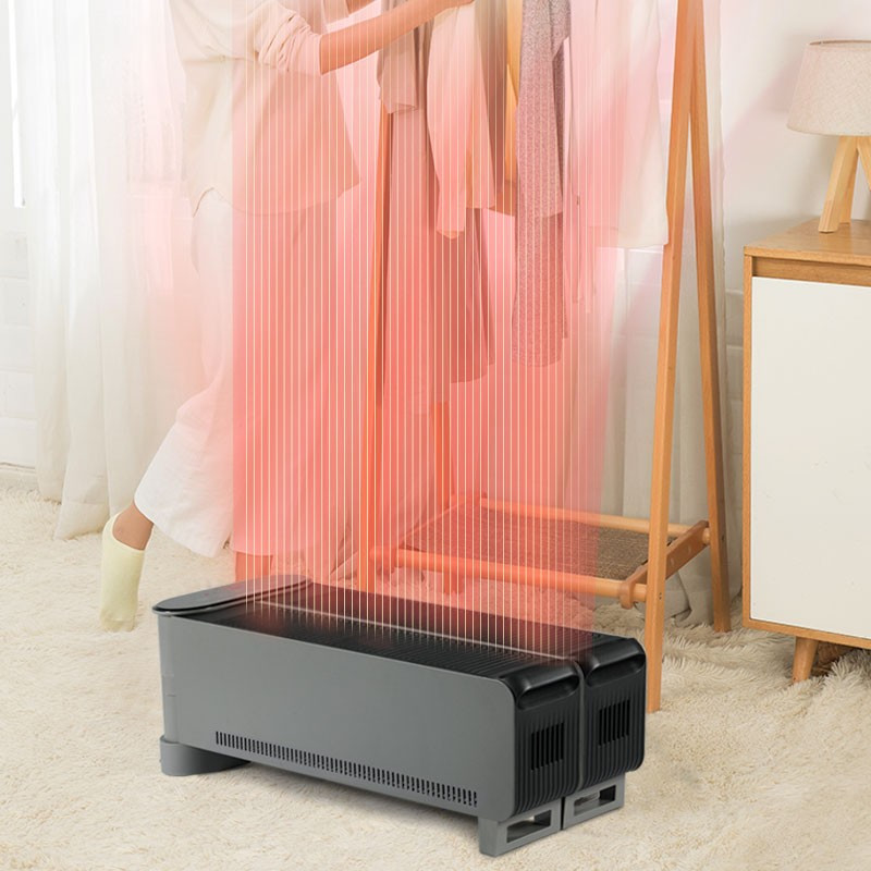 格力(GREE)取暖器踢脚线NJE-S6024Ba石墨烯折叠家用远程遥控IPX4级防水电暖气片家用大面积速热移动地暖风机高清大图