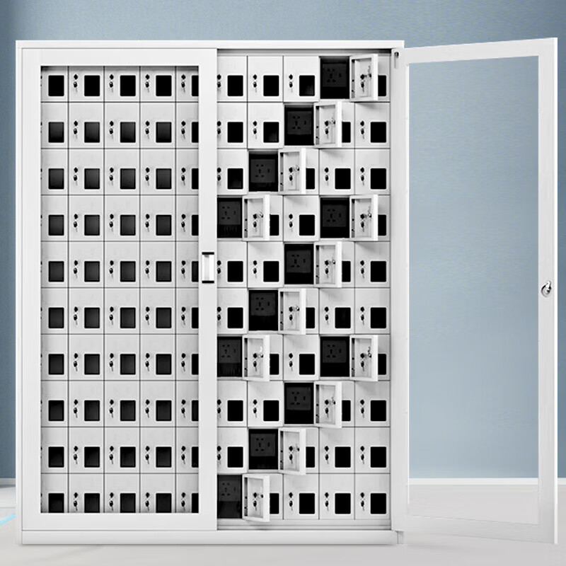 科野 手机充电柜存放柜对讲机柜保管柜电子设备存放柜寄存柜100门可充电高清大图
