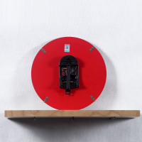 极客库(GEEKCOOK)12英寸石英钟表圆形创意时尚装饰挂钟客厅办公木质挂表时钟GK100058/GK100059