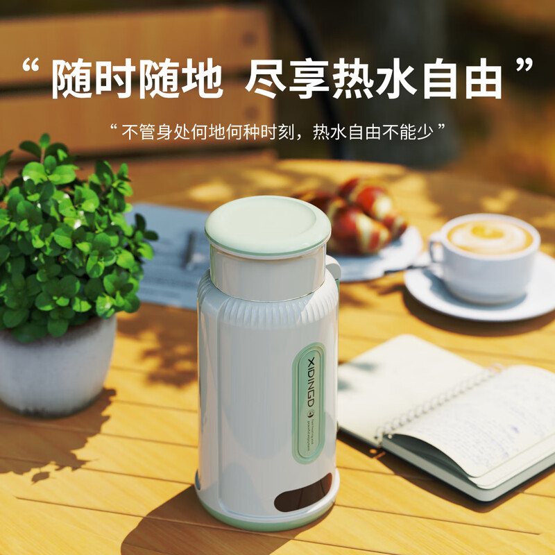 喜叮当(XIDINGDANG) 居家多功能便携式电热水杯迷你烧水杯 1L XDD-DRB120高清大图