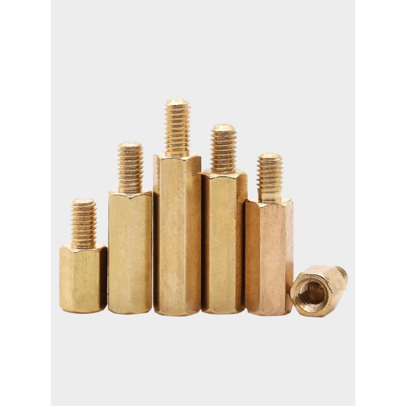 m3*x 3 4 5铜柱单头六角铜螺柱机箱主板螺丝帽六角隔离柱电路支柱