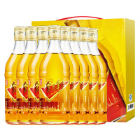 和酒 金色年华 八年陈 上海黄酒 14度 375ml*8瓶 礼盒装 内含泡沫