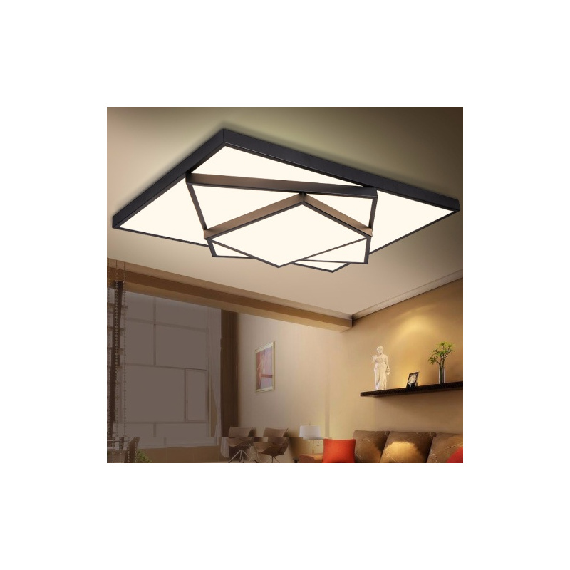 led客厅灯现代简约房间卧室灯全屋灯具套餐组合三室两厅吸顶灯具|白色 90*62:72W白光