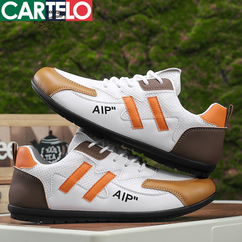 线下专柜同款卡帝乐鳄鱼cartelo新款男士运动男鞋休闲鞋潮流阿甘鞋