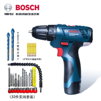 博世充电式手电钻电动螺丝刀家用GSR120-LI锂电12V博士工具手枪钻 10.8V一块电池+35件套新