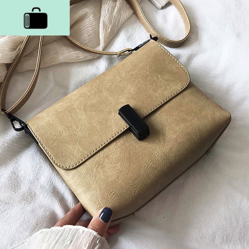 宽带小包包女2020新款潮韩版时尚质感单肩包洋气百搭斜挎包NEWLAKE 奶茶色