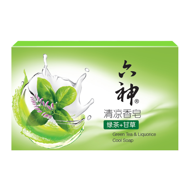 六神清凉香皂 ( 绿茶+甘草) 125g高清大图