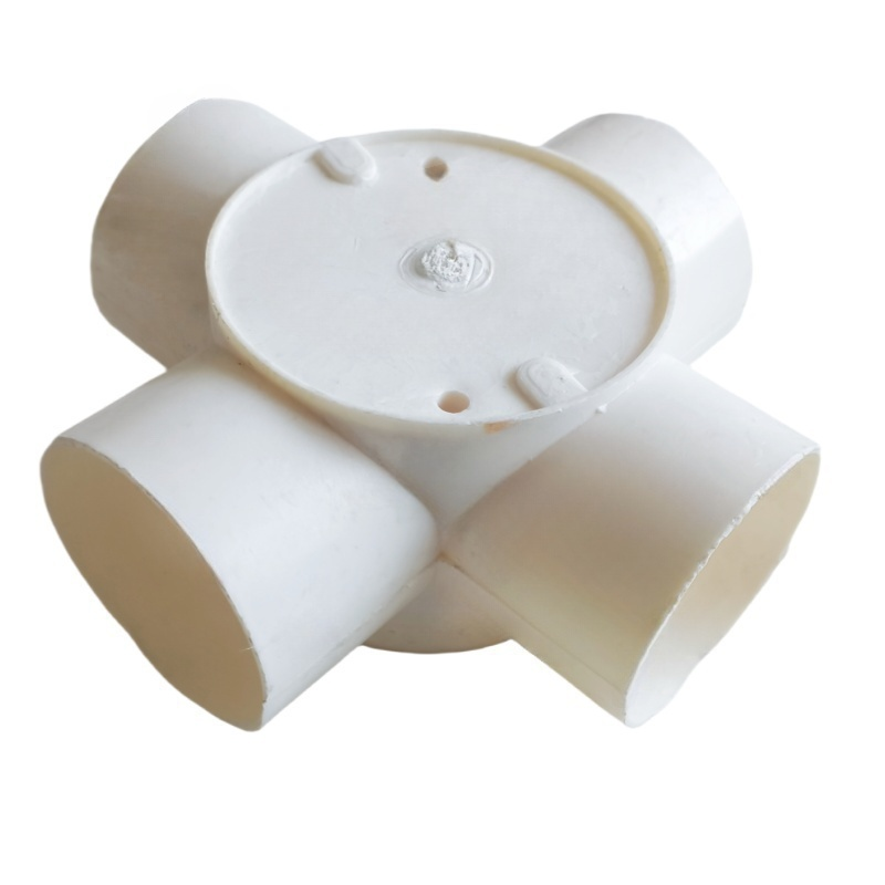 兆益 PVC穿线管分线盒四通 1.5寸50mm 个高清大图