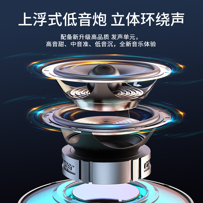 AISOMEX艾硕美 无线蓝牙音箱音响低音炮小型超重低音高音质家用影响高端车载2022新款便携式