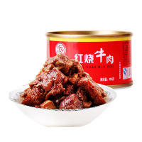 德丰红烧牛肉罐头105g*6/罐熟食午餐户外旅游即食快餐速食菜更换包装中新老包装随机发发货地合肥
