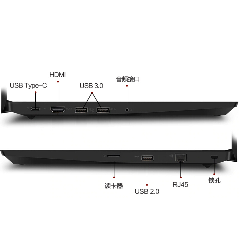ThinkPad E490商用笔记本电脑(I5-8265U/8G/512SSD/W10/RX550 X 2G独显)