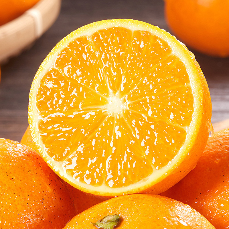 湖南黔阳冰糖橙净重3斤/5斤/带箱9.5-10斤手剥甜橙子当季新鲜水果