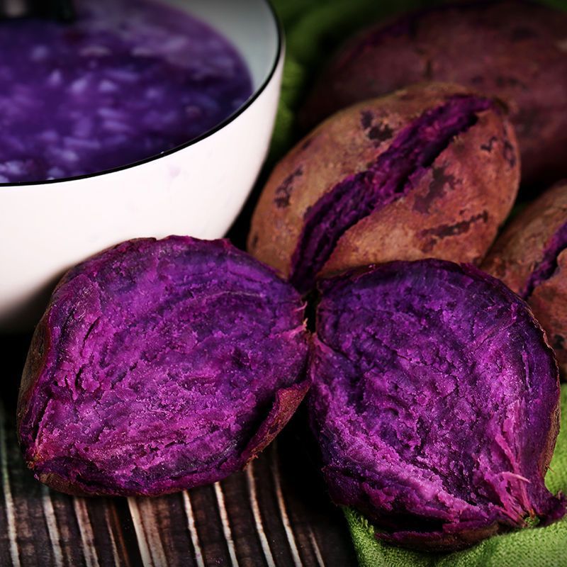 新鲜紫薯现挖紫心薯5斤农家小果紫香薯紫芋头新鲜现挖紫薯农家自种