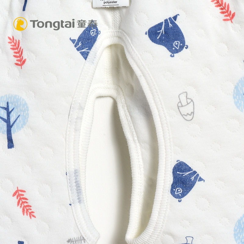 童泰TONGTAI秋冬初生儿纯棉加厚和服套装0-3个月婴儿保暖内衣婴幼儿通用59cm