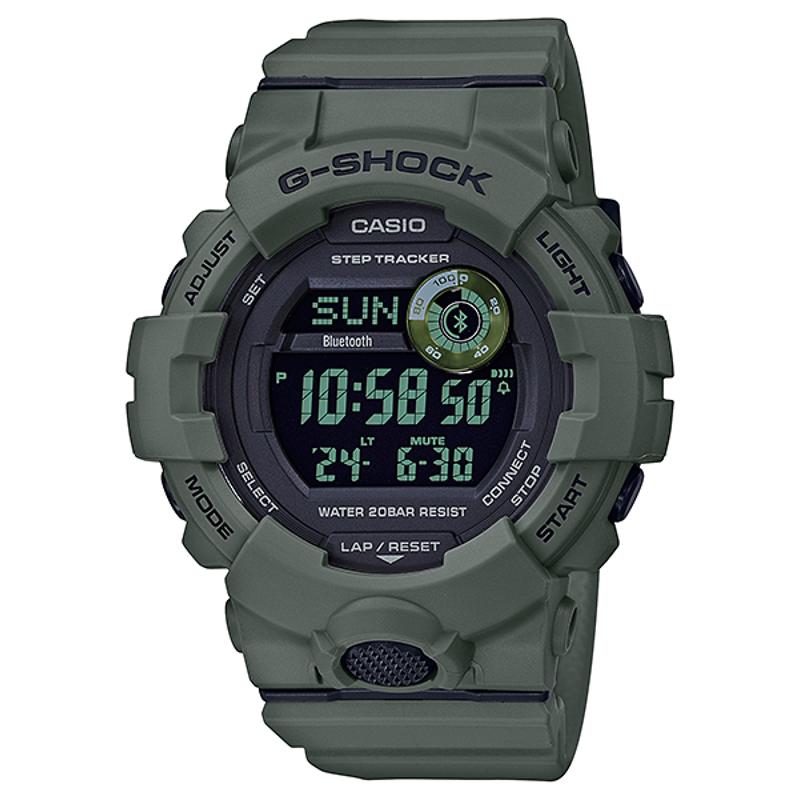 CASIO 男士石英手表防水100米黑面白盘圆形
