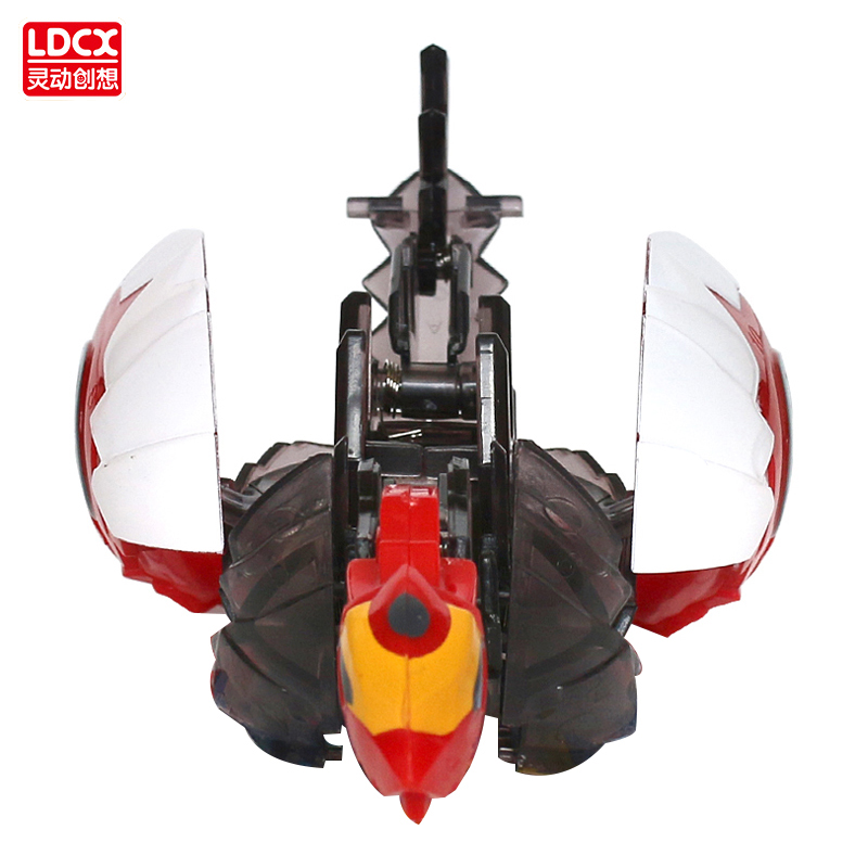 灵动创想（LDCX） 儿童男孩玩具爆丸自动变形蛋 爆兽猎人2代激战套装 重装剑龙5415高清大图