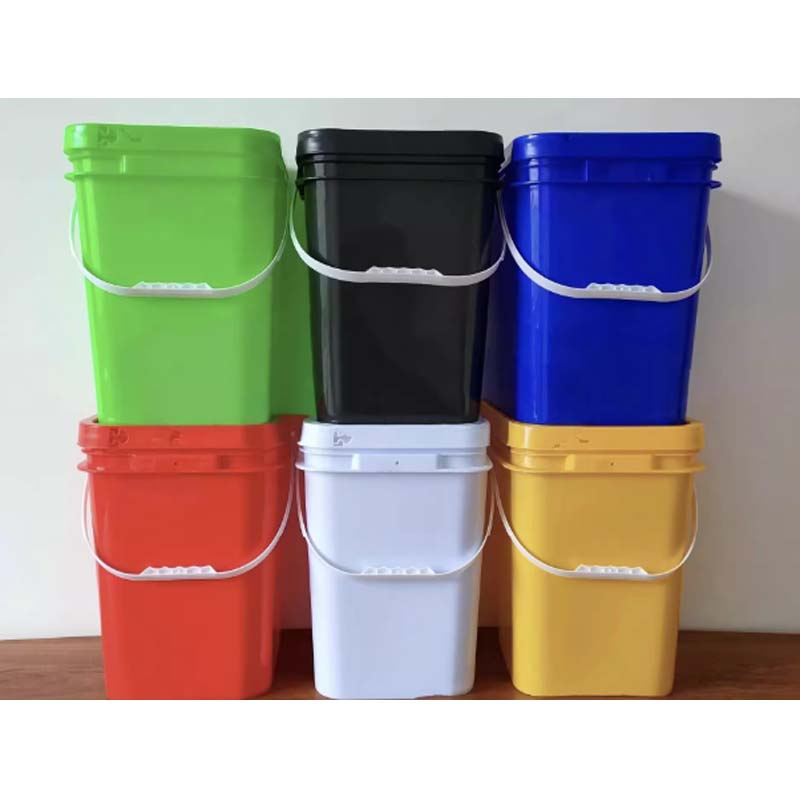 塑料方桶 蓝色20L高清大图