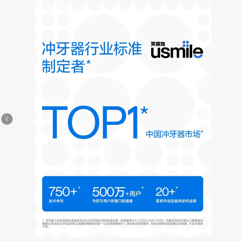 usmile 冲牙器C20 镜湖蓝(单位:个)高清大图