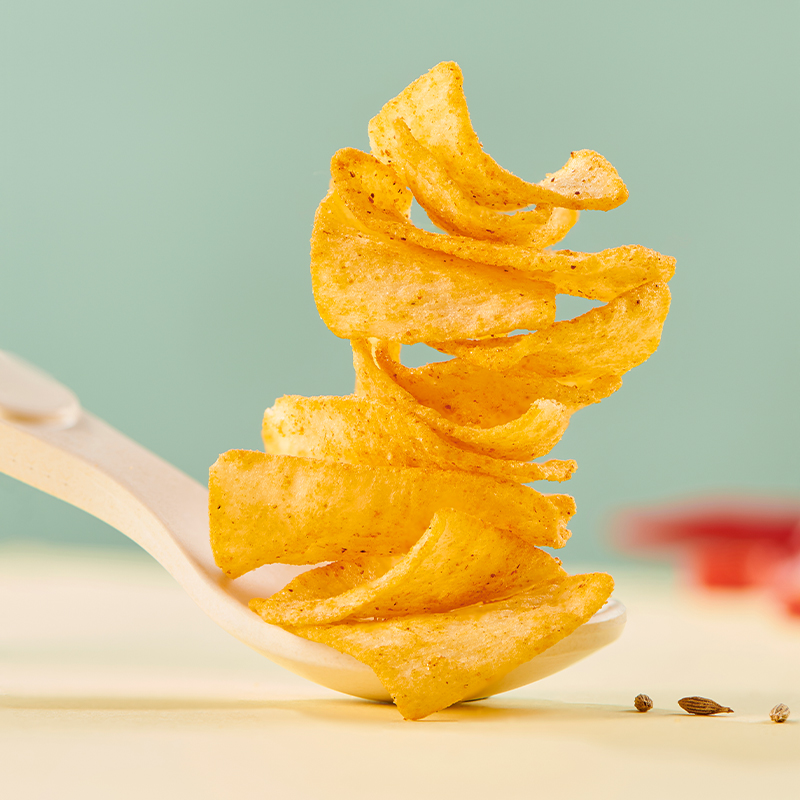 [69元任选13件]来伊份香辣烧烤味山药脆片58g*2薄片脆薯片休闲零食小吃来一份高清大图