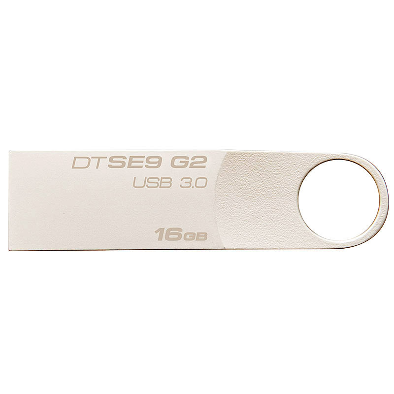 苏宁自营金士顿(Kingston)16GB U盘 USB3.0 DTSE9G2金属银色亮薄读速100MB/s高清大图
