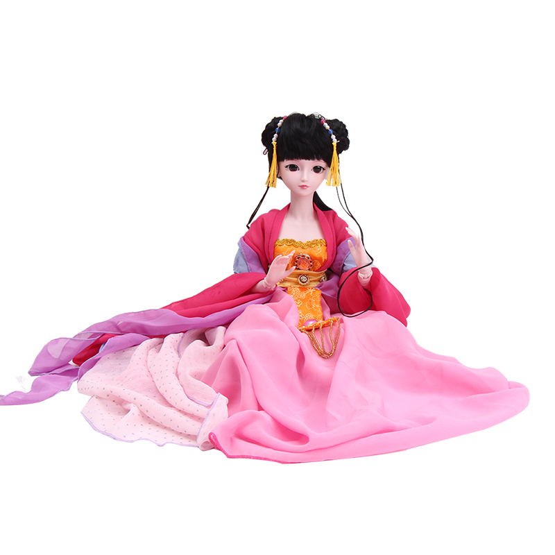 叶罗丽娃娃卡通公主夜萝莉仙子芭比娃娃DIY梦幻套装改装儿童宝宝女孩玩具换装娃娃叶罗丽仙子-贵妃60CM 送装饰礼包6件套