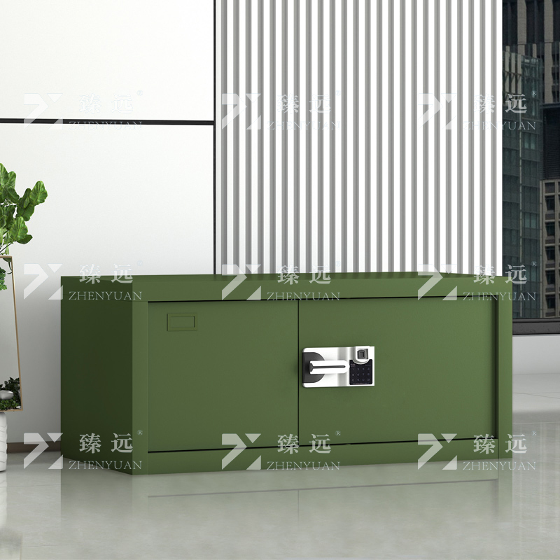 臻远 ZYJJ-80091 保密柜 顶柜绿色智能指纹锁 长900*宽420*高400mm 单位:1台