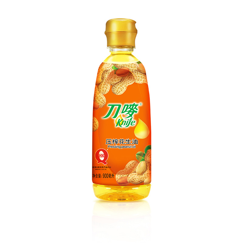 刀唛 食用油 一级压榨 花生油900ML 香港品质