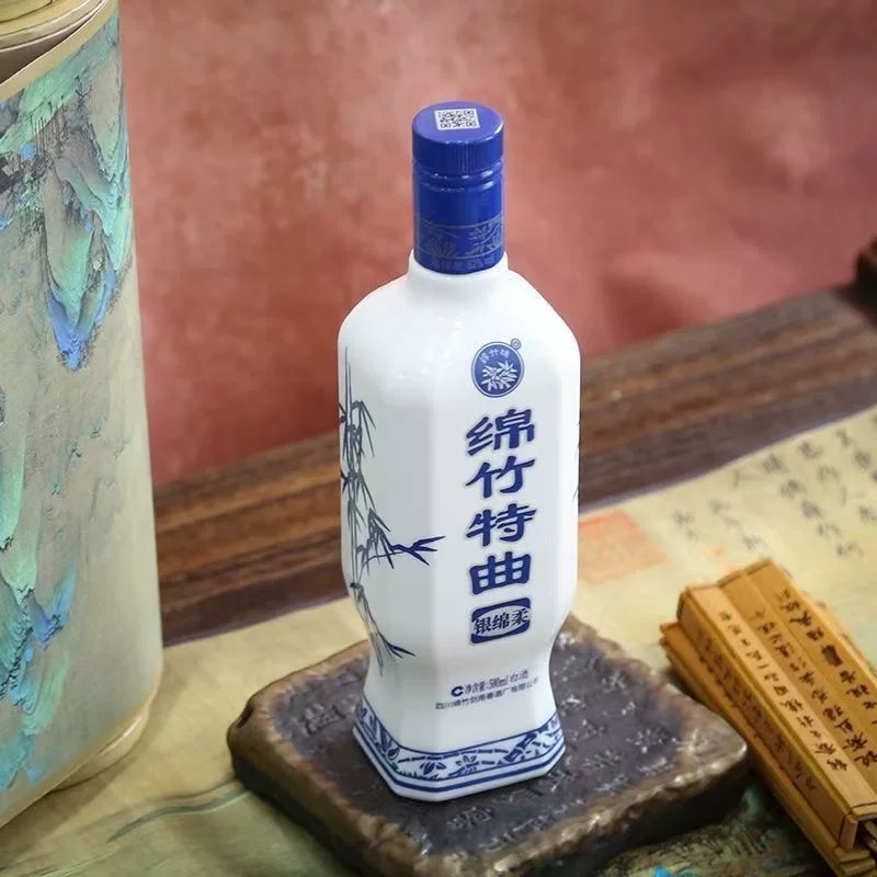 绵竹特曲银绵柔52度500ml*6瓶浓香型白酒礼盒装商务宴请高清大图