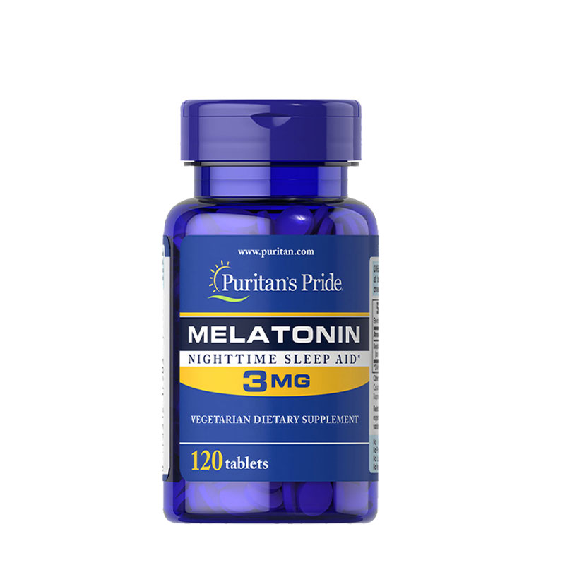 Puritan’s Pride 普丽普莱 褪黑素片 120粒/瓶 膳食营养补充剂高清大图