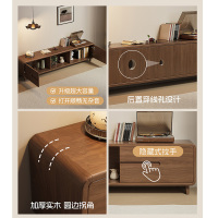 电视柜客厅实木框架可伸缩茶几电视机柜组合