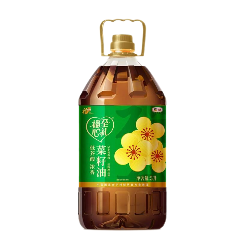福临门 米面油套餐组合(自然香五常大米5kg*2+超精多用途小麦粉5kg*1+福至心礼菜籽油5L*2)高清大图
