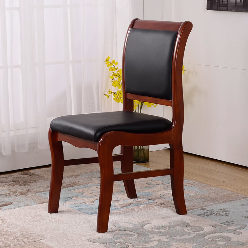 铭威盾会议椅皮面靠背椅无扶手常规款高清大图