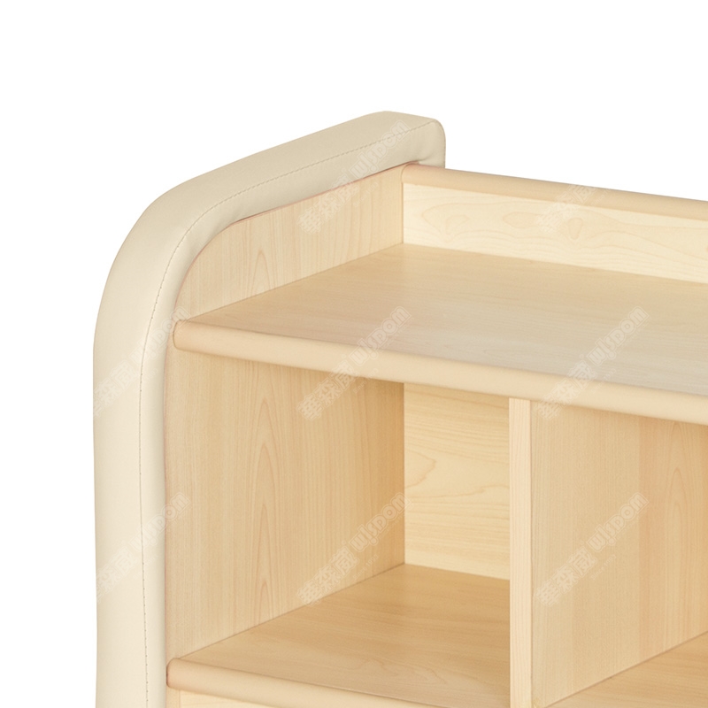 华森葳 淘乐幼儿3格柜-米色高清大图