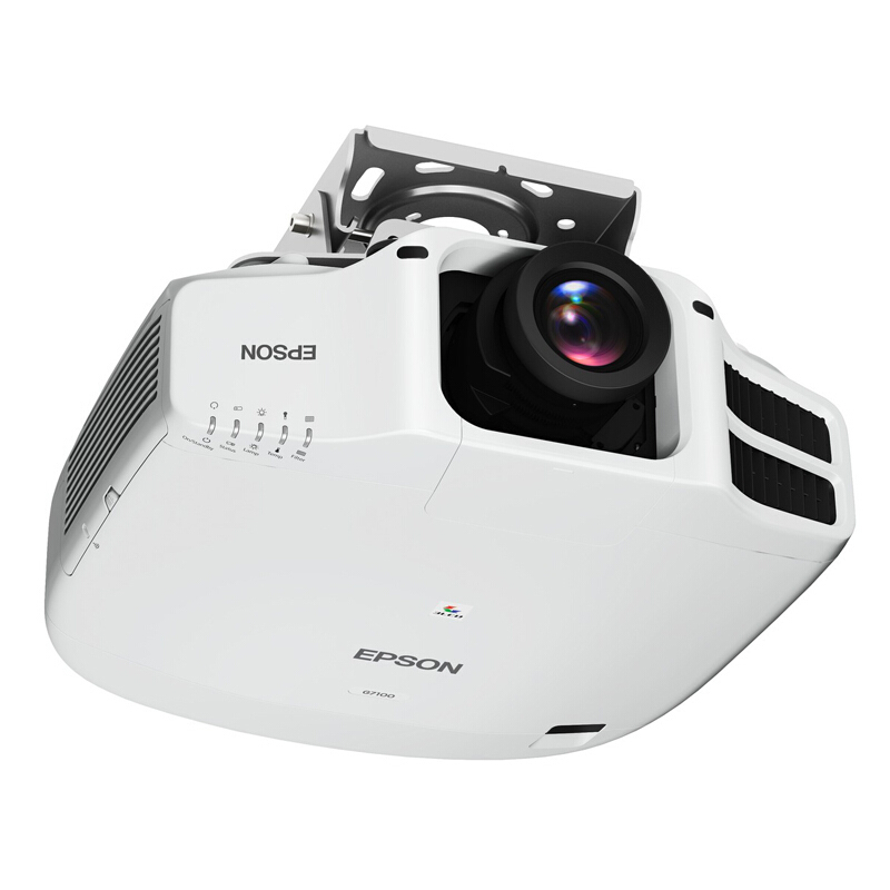 爱普生(EPSON)CB-G7100 投影仪 商用 办公 工程 (标清 6500流明 竖直投影 电动镜头 含灯泡)