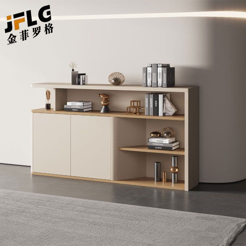 金菲罗格茶水办公柜子隔断储物柜矮柜置物柜 180*100*40cm图片