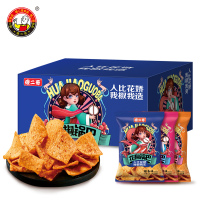 傻二哥花椒锅巴混合大礼包年货礼盒装 418g 椒香味/爆辣味/麻辣味 清脆爆香醇香回味解馋休闲小零食