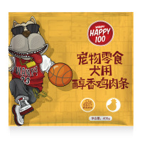 顽皮Happy100宠物零食 犬用醇香鸡肉条400g