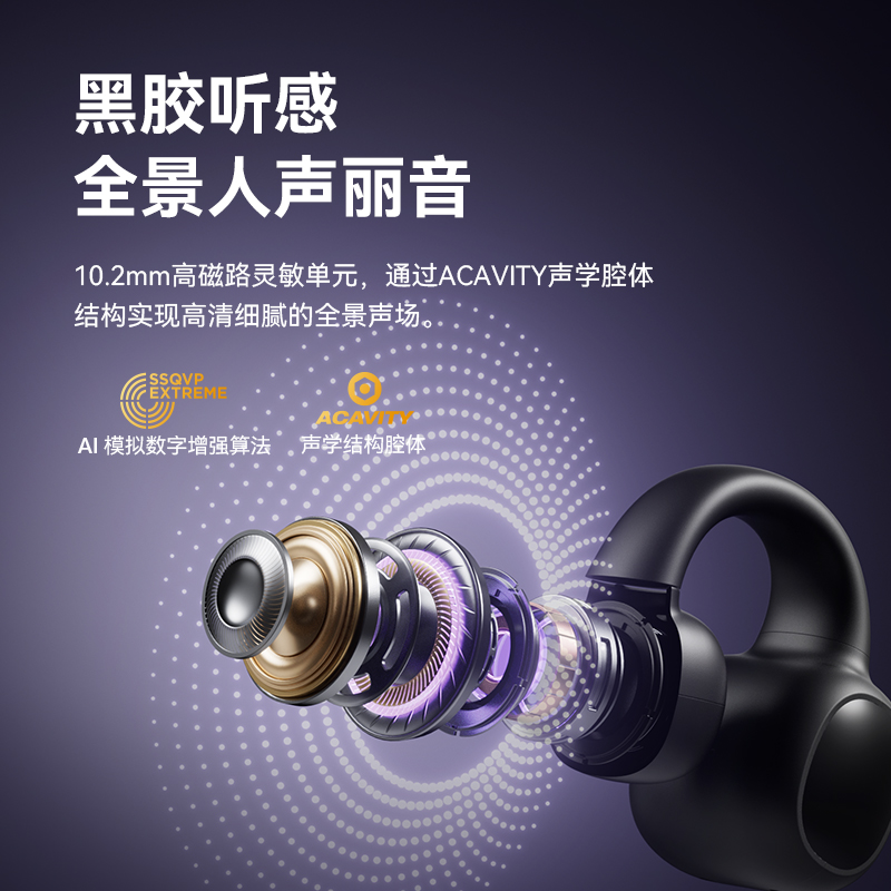 塞那S3S蓝牙耳机无线气骨传导不入耳开放式耳夹挂耳运动跑步2024新款高清大图