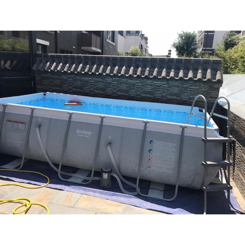 夹网大型儿童家用加厚游泳池金鱼池支架泳池戏水池方形池网格|免费设计包您满意