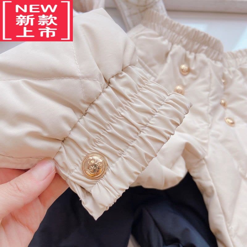 可莉允女童羽绒裤子冬季2022新款儿童女孩洋气加厚保暖休闲裤韩版保暖裤图片