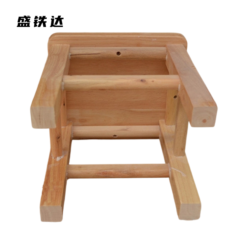 盛铁达 凳子方凳实木餐椅330*250*450mm STD-CY1004 把高清大图
