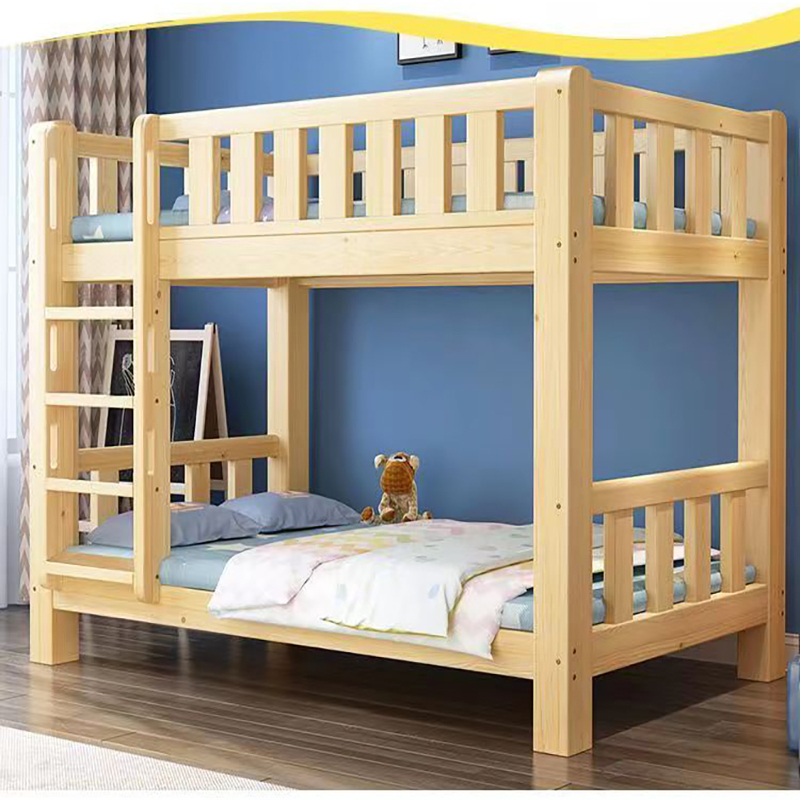 博林创全实木松木高低床上下床宿舍床子母床上下铺长2000高1700mm套