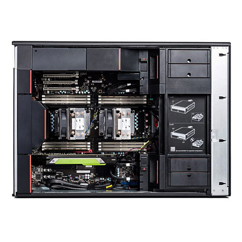 联想 P920图形工作站2*6226R/128G/2T SATA SSD/4T机械/309024G/1400W高清大图